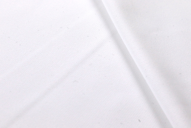 東レ ダブルスムースニット 白 表面アップ(きめ細かさ)(江戸ッ子 210ya)