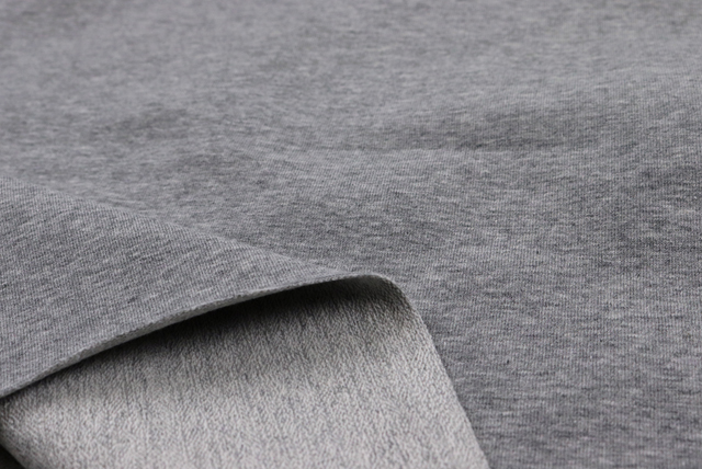 2WAYストレッチ 裏毛スウェットニット グレイ ドレープ(伸縮と安定感)(江戸ッ子 210ya)