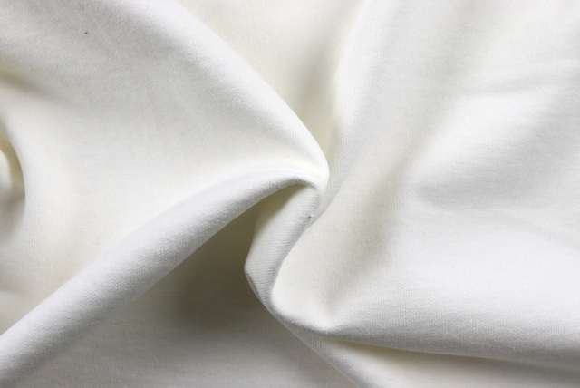 広幅 裏毛スエットニット オフ白 全体(やさしい色味)(江戸ッ子 210ya)