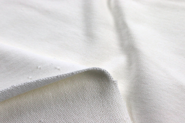 広幅 裏毛スエットニット オフ白 ドレープ(しっかり感)(江戸ッ子 210ya)