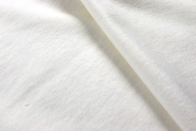 広幅 裏毛スエットニット オフ白 裏面(裏毛の質感)(江戸ッ子 210ya)