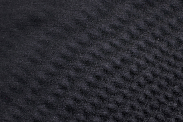 広幅 天竺ニット 黒 全体(江戸ッ子 210ya)