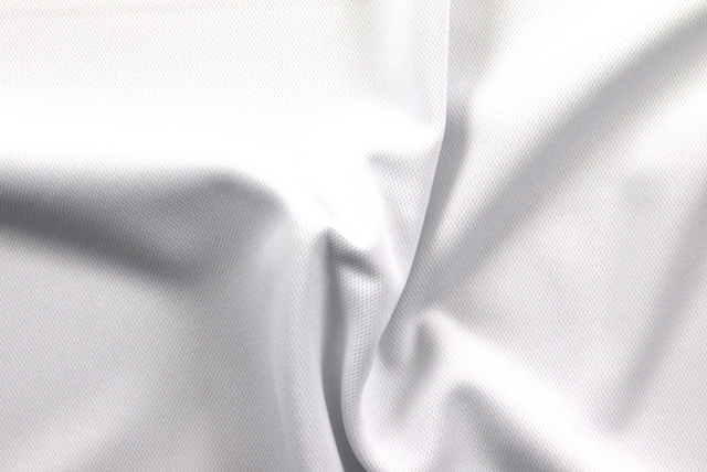 広幅 ポリエステル ダブルニット 白 ドレープ(伸縮と落ち感の参考)