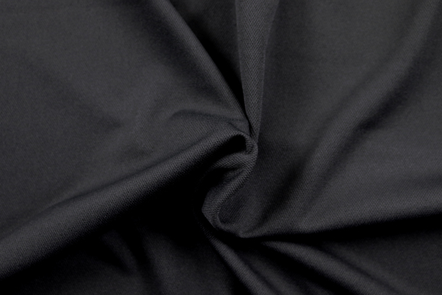 広幅 ポリエステル ダブルニット 黒 ドレープ(伸縮と落ち感の参考)