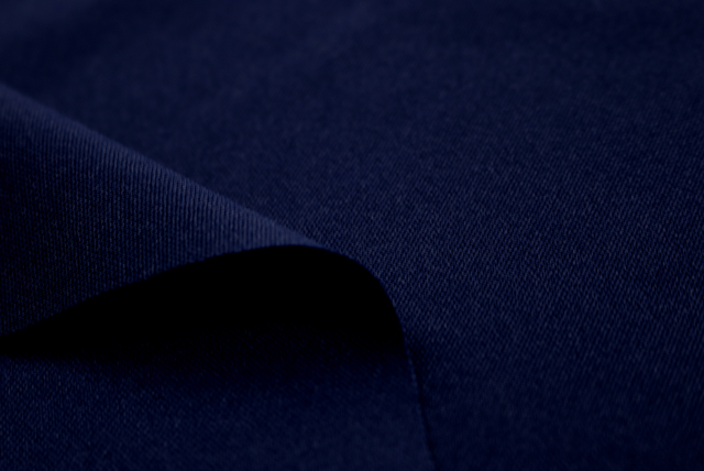 広幅 ポリエステルニット 濃紺 表面アップ(編み地と色味の参考)