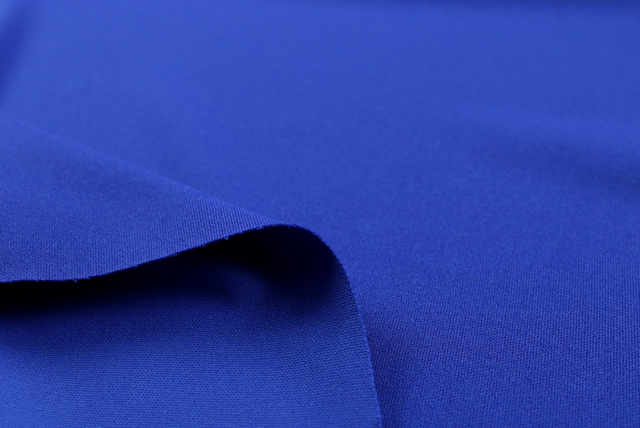 東レ ダブルスムースニット ロイヤルブルー 表面(均一な質感)(江戸ッ子 210ya)