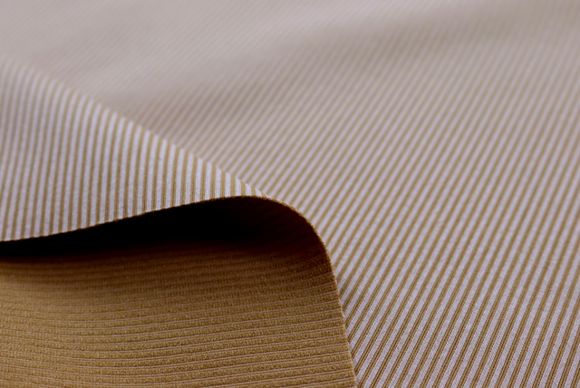 ハイテンション リブニット コルク×ウォルナット 裏側質感（江戸ッ子 210ya）