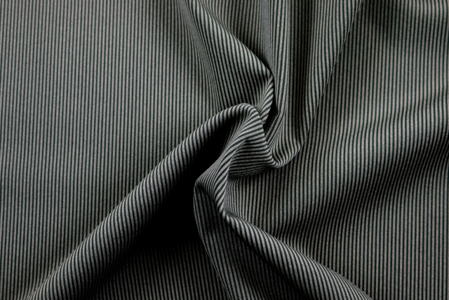 ハイテンション リブニット グレイ×カーキグリーン ドレープ（江戸ッ子 210ya）