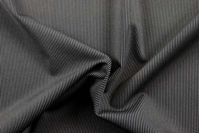 ハイテンション リブニット グレイ×ネイビー ドレープ（江戸ッ子 210ya）