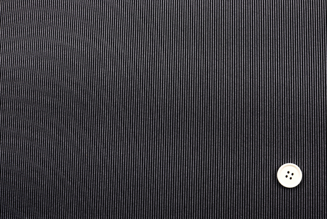 ハイテンション リブニット ブルーグレイ&times;黒 全体（江戸ッ子 210ya）