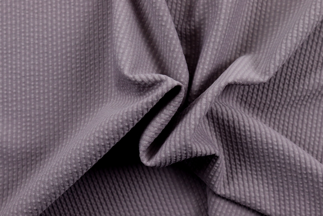 2WAY ストレッチ サッカー調ニット 灰桜 ドレープ感と凹凸の表情（江戸ッ子 210ya）