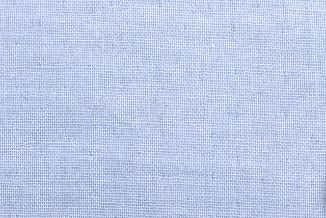 W巾のコットンダブルガーゼ ベビーブルー 全体の表面感とやさしい色合い（江戸ッ子 210ya）
