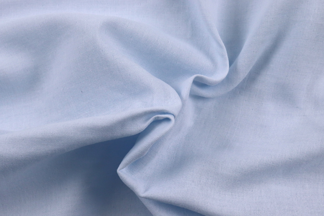 W巾のコットンダブルガーゼ ベビーブルー ドレープ感とやわらかな落ち感（江戸ッ子 210ya）