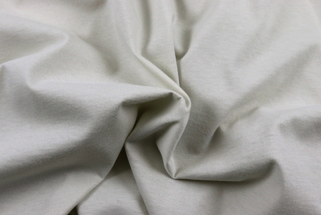 40番手ハイゲージ 天竺ニット ライトグレイ ドレープ感となめらかな表面（江戸ッ子 210ya）