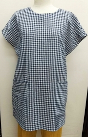 綿麻ワッシャーギンガムチェック服地