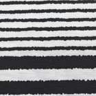 ストレッチボーダープリント生地 白×黒