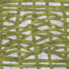 パワーネットプリント生地 かご編み柄 からし