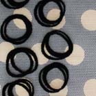 パワーネットフロッキー 水玉 茶色地×茶ベージュ