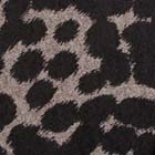 ２WAYハイテンション起毛ニットプリント生地 ベージュ×黒