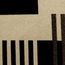 ストレッチビッグ変わりチェックプリントニット ベージュ×黒