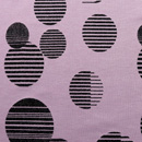 ポンチニットプリント 変わり水玉 くすんだピンク