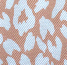 鹿の子風アニマルプリントニット サーモンピンク