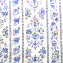 コットンニット フラワーストライププリント ブルー系（現在の色）