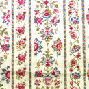 コットンニット フラワーストライププリント オフベージュ系