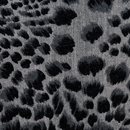 麻混アニマルプリント ヒョウ柄 グレイ系（現在の色）