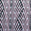 シースルー水玉ストレッチニット ヴィンテージモダン柄 グレーとくすんだピンク