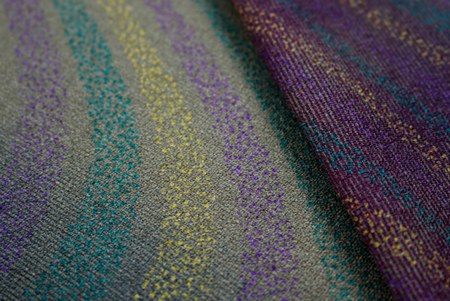 ポリエステル ぼかし波柄プリント 耳部分