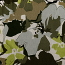 ハイテンションプリント生地 ブラウン・カーキ・グレイなど（現在の色）