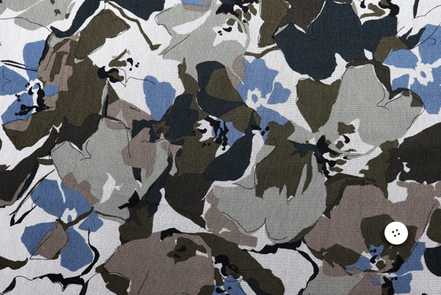 パワーネット フラワープリント グレイ・タバコブラウン・アクアマリンなど 全体