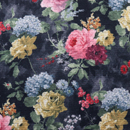 ストレッチ起毛 フラワーニット チャコールグレイ地（現在の色）