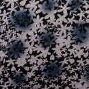 ウール混 起毛ニット 影花（かげばな）モチーフ 黒×灰桜系（現在の柄）