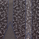 ポリエステル ちりめん 和調プリント 茶系