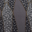 ポリエステル ちりめん 和調プリント 黒系