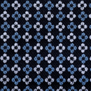 鹿の子ニット 小紋プリント 紺（現在の色）