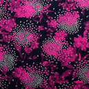 ストレッチ ちりめんニット 和モダン花柄 マゼンダ（現在の色）