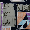 ジョーゼットプリント 和モダン書画調 うすいサンドベージュ（現在の色）